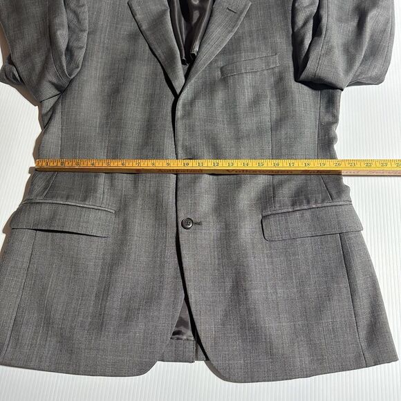 Brooks Brothers Mens Blazer 43 R Gray Glen Plaid Fitzgerald Fit Wool Sport Coat - Picture 11 of 14